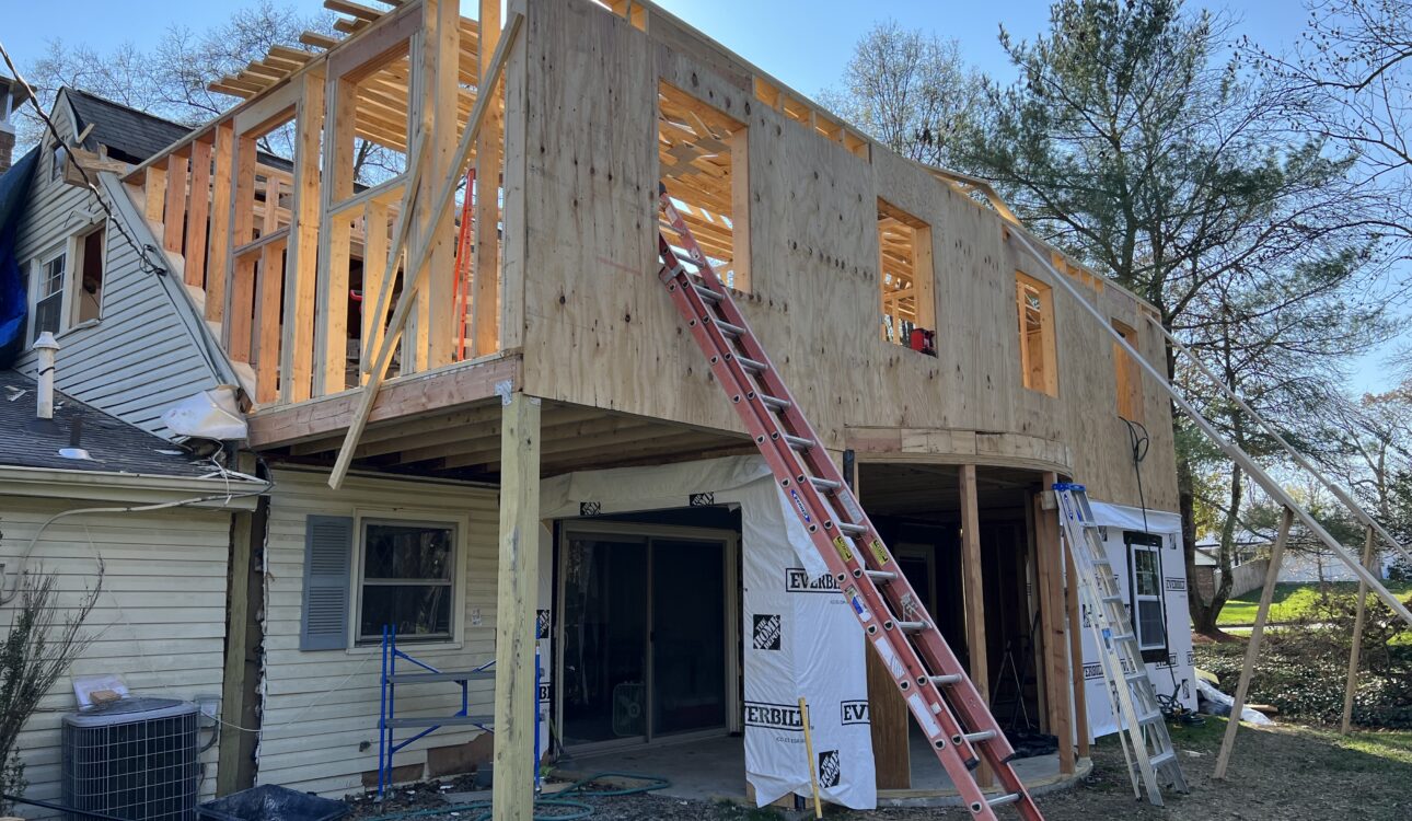 Two-story home addition completed in Bowie Maryland by Axenia Construction