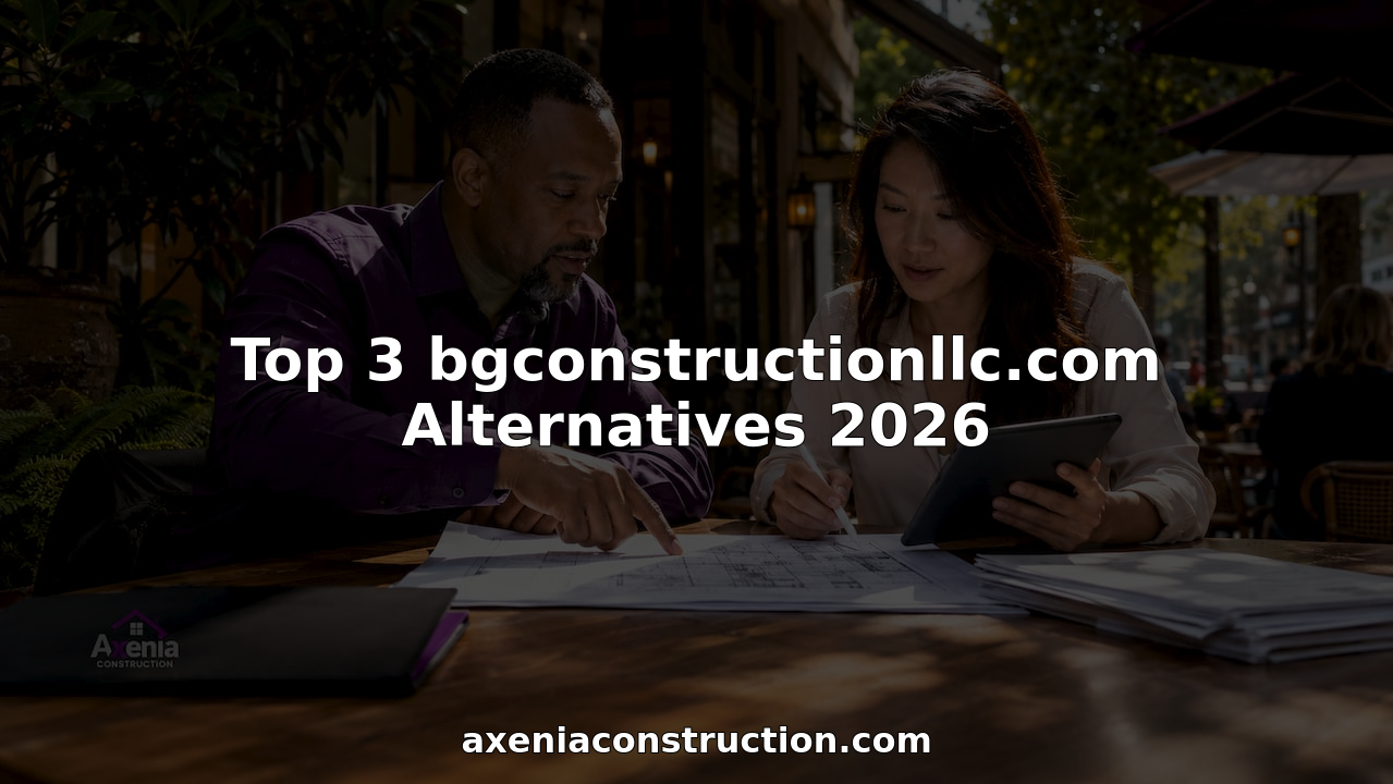 Professionals planning construction project with blueprints