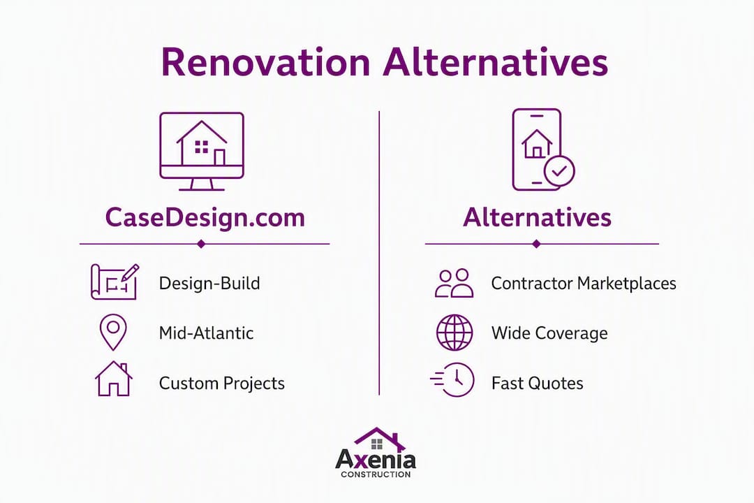 Infographic comparing CaseDesign.com and alternatives