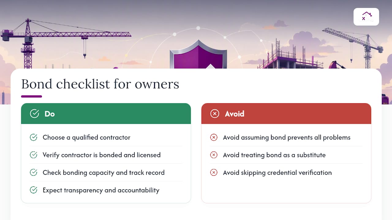 A contractor's perspective on what owners often misunderstand about bonding — overview diagram