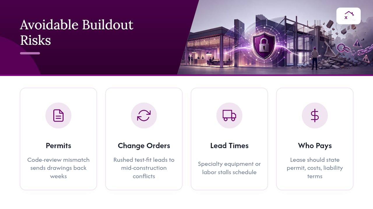 Four common shell buildout risks