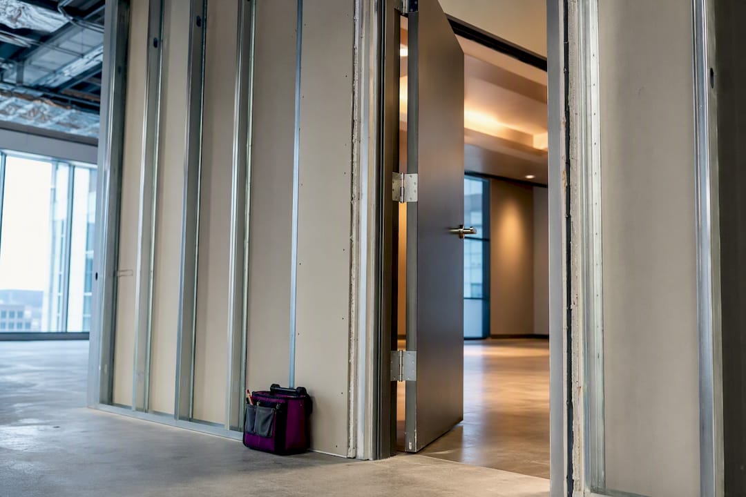 Rated commercial demising wall opening