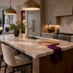Remodeled kitchen with clear circulation paths