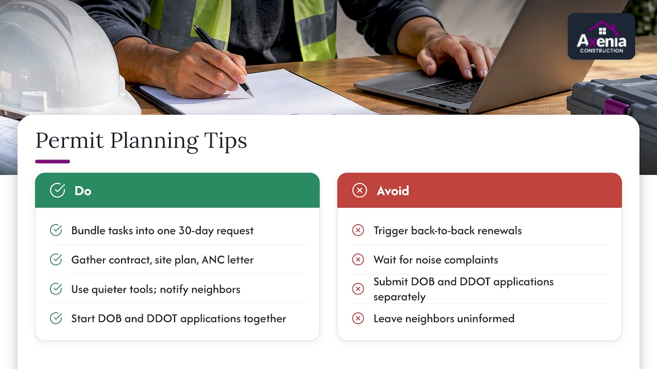 Five actions for after-hours permit compliance